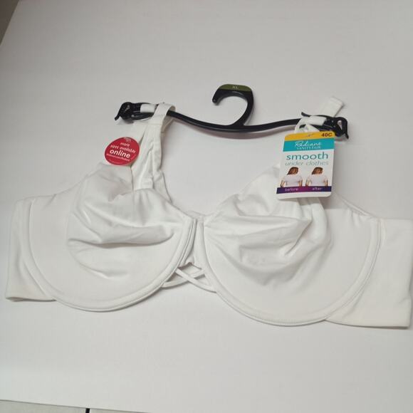 Vanity Fair Radiant Underwire Bra Women's Size 40C White 2-Ply Smoothing - Picture 1 of 6